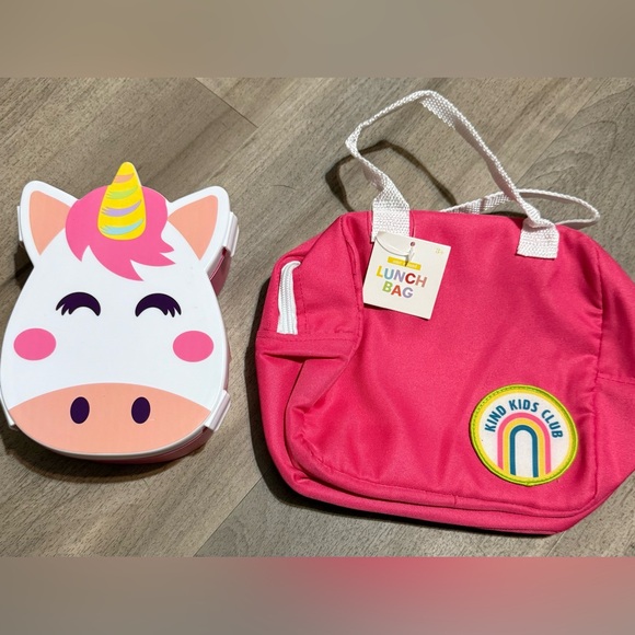 Other - FREE with $15+ bundle  Pink Unicorn Lunch Bag Set
